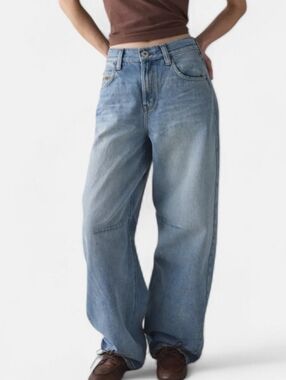BDG Logan Buckle Baggy Barrel Jean, size 24